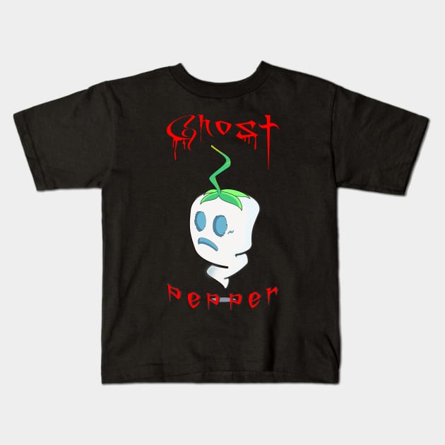 Ghost pepper Kids T-Shirt by moonmorph